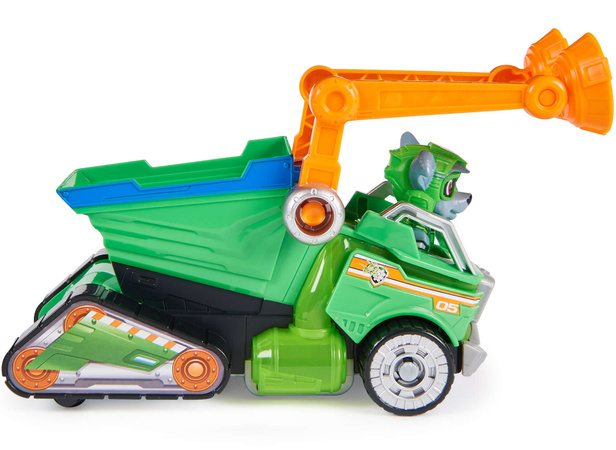 Psi Patrol Rocky Ciężarówka Pojazd Truck + Figurka The Movie Wielki Film + maskotka Rocky 15 cm