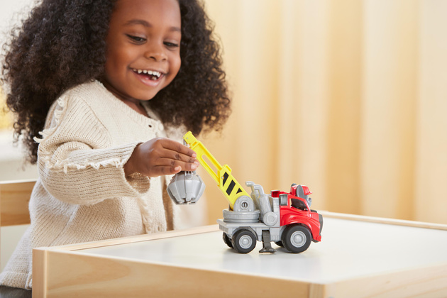 Psi Patrol Charger Dźwig Z Chwytakiem Pojazd Budowlany Rubble&Crew + Figurka