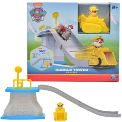 Psi Patrol Mini Wieża baza z torem zjazdowym i pojazdem Rubble