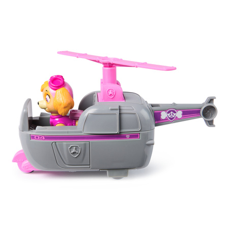 Psi Patrol Pojazd Z Figurką Skye Helikopter + Bedtime Przytulanka Plush Maskotka 25 Cm