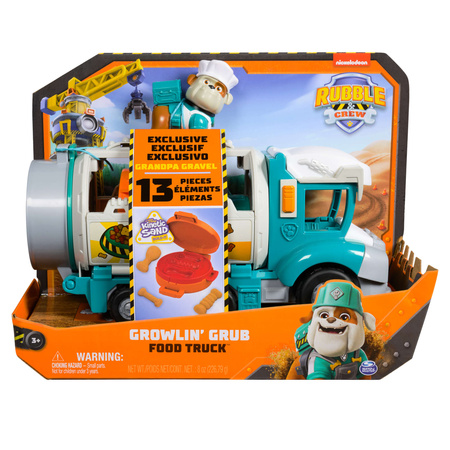 Psi Patrol Dziadek Gravel Ciężarówka Rubble & Crew + Figurka Akcesoria