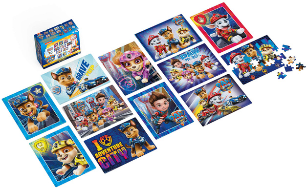 Puzzle 12w1 Psi Patrol The Movie Film wielki zestaw