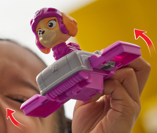 Psi Patrol Skye figurka z deską hoverboard 6 cm