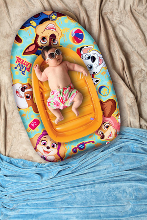 Dmuchany Ponton Dmuchana Łódka do pływania Psi Patrol 100 x 60 cm