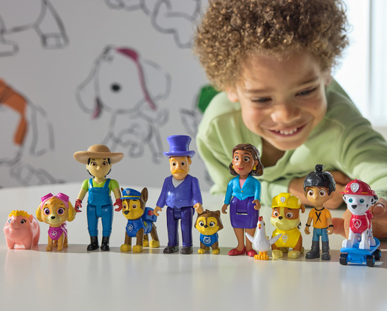 Psi Patrol Skye Odważne Pieski Figurki Farmerka Yumi I Świnka Hero Pup Core