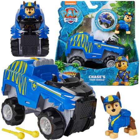 Zestaw Psi Patrol Jungle Pups Pojazd Chase'a + figurka
