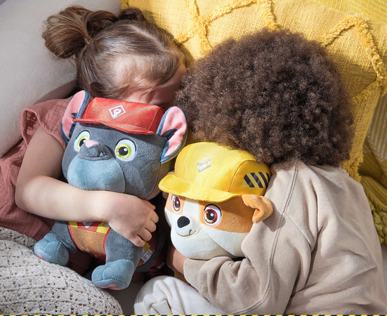 Psi Patrol Maskotka Rubble pluszak Rubble i jego ekipa 30 cm