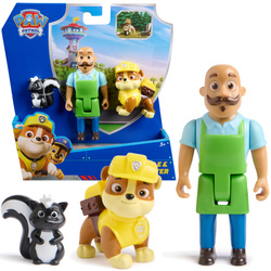 Psi Patrol 3 Figurki Pan Porter Rubble I Skunks Zestaw Zatoka Przygód