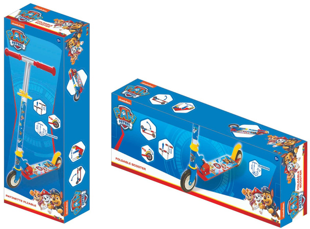 Psi Patrol Hulajnoga dwukołowa dla dzieci składana regulowana z hamulcem nożnym
