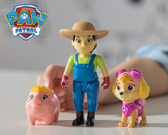 Psi Patrol Skye Odważne Pieski Figurki Farmerka Yumi I Świnka Hero Pup Core