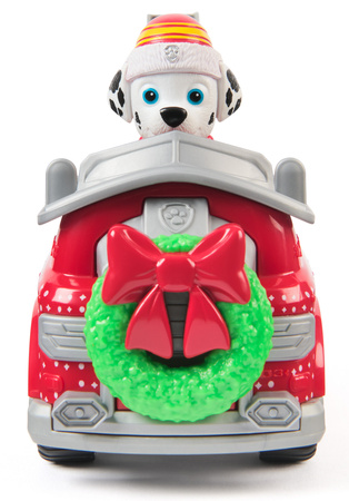 Psi Patrol świąteczny Pojazd z figurką Wóz Strażacki Marshalla