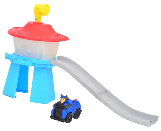 Psi Patrol Mini Wieża baza z torem zjazdowym i pojazdem Chase