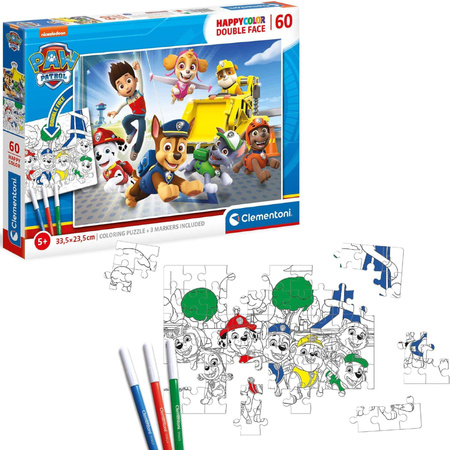 Clementoni Puzzle kolorowanka 60 Psi Patrol