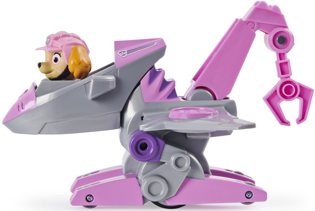 Psi Patrol Dino Rescue Skye figurka + pojazd odrzutowiec + dinozaur