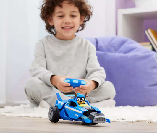 Psi Patrol Chase Pojazd Rc Zdalnie Sterowane Auto + Maskotka 23 Cm The Mighty Movie Wielki Film