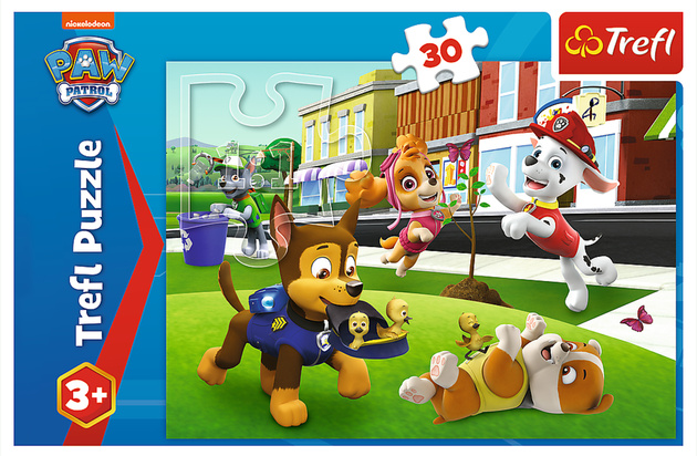 Puzzle Trefl Psi Patrol 30 elementów Psiaki w akcji Paw Patrol
