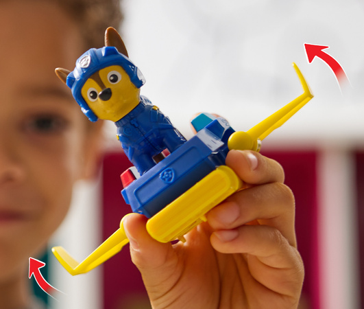 Psi Patrol Chase figurka z deską hoverboard 6,5 cm