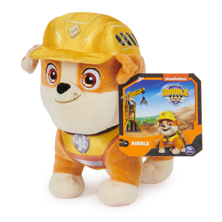 Psi Patrol Maskotka Rubble pluszak Rubble i jego ekipa 20 cm
