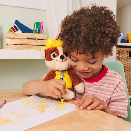 Psi Patrol Rubble Duża Maskotka Pluszak Miękka Przytulanka Gund 32 Cm