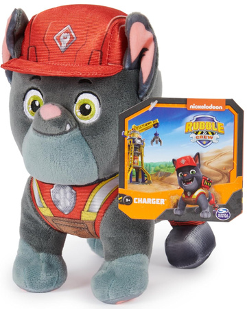 Psi Patrol Maskotka Charger pluszak Rubble i jego ekipa 19 cm
