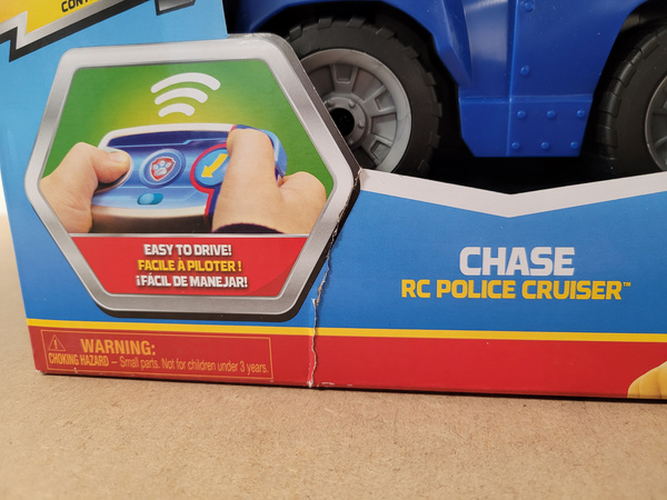 OUTLET Psi Patrol Chase Radiowóz Zdalnie sterowany Pojazd Samochód Auto Wóz policyjny + pilot RC USZKODZONE OPAKOWANIE