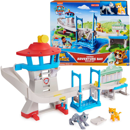 Psi Patrol Cat Pack Zestaw Zatoka Przygód Baza + figurki kotki