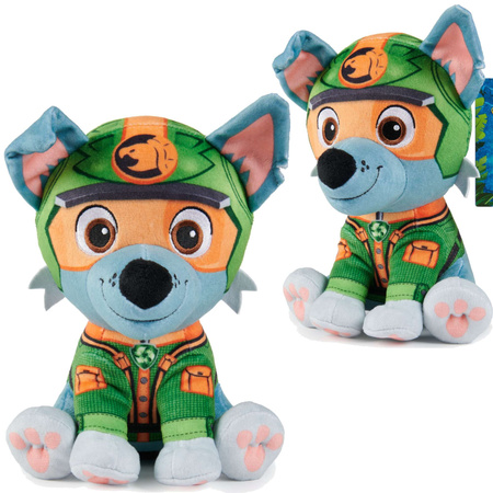 Psi Patrol Jungle Pups Maskotka Rocky pluszak miękka przytulanka Piesek 18 cm