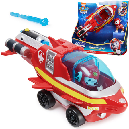 Psi Patrol 2w1 Marshall Dolphin Aqua Pups Zestaw Pojazd podwodny Delfin + figurka
