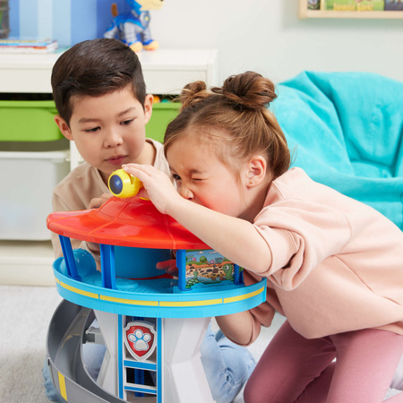 Psi Patrol Duża Baza obserwacyjna z pojazdem policyjnym radiowóz figurki Pieski + akcesoria