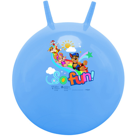 Piłka do skakania z uchwytami skoczek z rogami Psi Patrol 45-50 cm