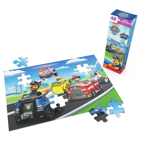 Puzzle Psi Patrol Ekipa Chase Skye Marshall Pojazdy 48 Elem. 27,9 X 38,1 Cm