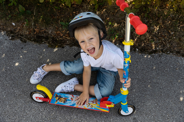 Psi Patrol Hulajnoga dwukołowa dla dzieci składana regulowana z hamulcem nożnym