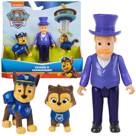 Psi Patrol zestaw 6 figurek Rubble Pani Burmistrz i Chickaletta Chase Burmistrz Humdinger i kotek