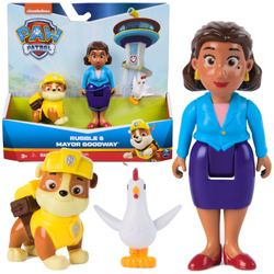 Psi Patrol figurki Rubble Pani Burmistrz i Chickaletta