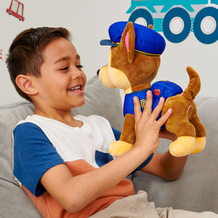 Psi Patrol Chase Interaktywna maskotka Pies Policjant 30 cm Mówi po angielsku Merda Ogonem Dźwięk