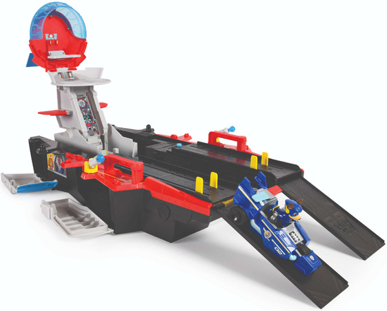 Psi Patrol The Mighty Movie Wielki Film wielka interaktywna baza lotniskowiec statek i Chase figurka + pojazd