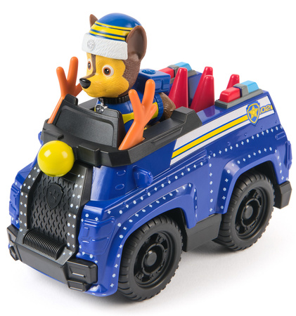 Psi Patrol świąteczny Pojazd z figurką Radiowóz policyjny Chase Holiday Cruiser