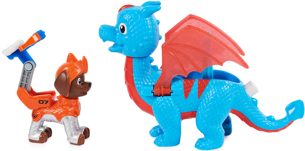 Psi Patrol Rescue Knights Rycerze 2 figurki Zuma i smok Ruby