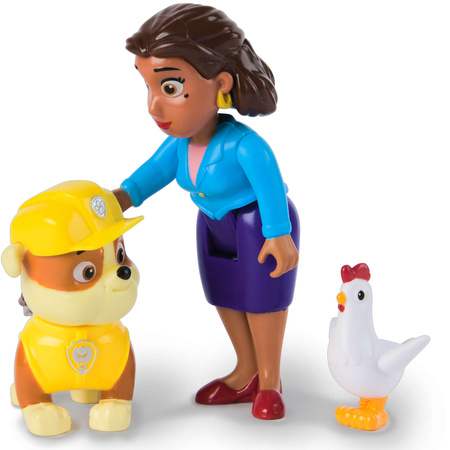 Psi Patrol Zestaw 6 Figurek Farmerka Yumi Pani Burmistrz Skye Rubble Chickaletta Świnka