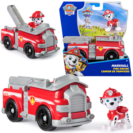 Psi Patrol Marshall Wóz Strażacki Pojazd + Figurka