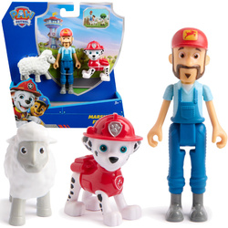 Psi Patrol 3 Figurki Farmer Al I Owca Marshall Zestaw Zatoka Przygód