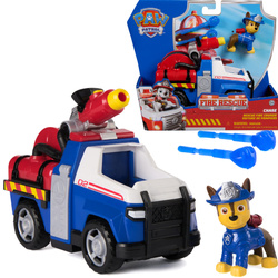 Psi Patrol Fire Rescue Pojazd z figurką Radiowóz policyjny Chase z pociskami wodnymi