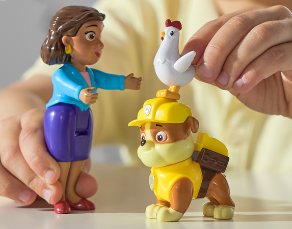 Psi Patrol figurki Rubble Pani Burmistrz i Chickaletta