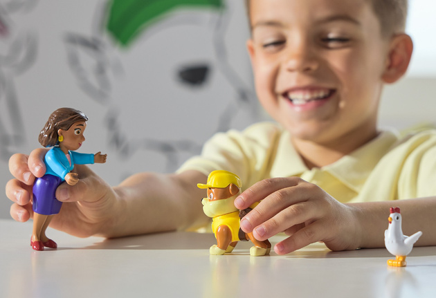 Psi Patrol figurki Rubble Pani Burmistrz i Chickaletta