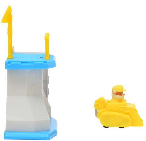 Psi Patrol Mini Wieża baza z torem zjazdowym i pojazdem Rubble