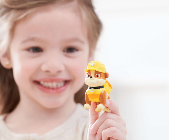 Psi Patrol Duży Buldożer Koparka Pojazd Budowalany Rubble I Jego Ekipa 38 Cm + Figurka