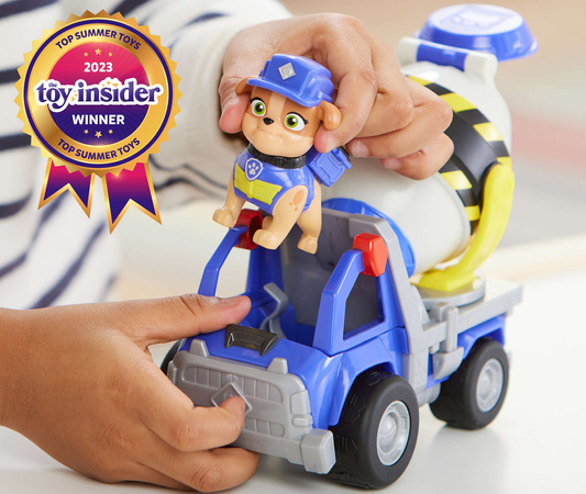 Psi Patrol Pojazd Mix I Motor Betoniarka Pojazd Rubble&crew + Figurki
