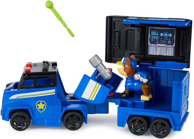 Psi Patrol 2w1 Chase Big Truck Pups Ciężarówka policyjna figurka i pojazd ratunkowy Wyrzutnia