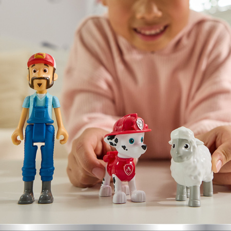 Psi Patrol 3 Figurki Farmer Al I Owca Marshall Zestaw Zatoka Przygód