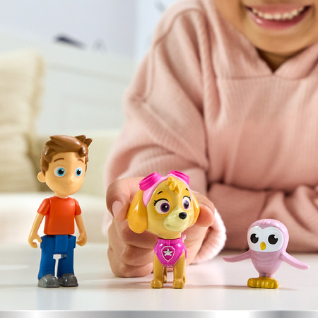 Psi Patrol Zestaw 6 figurek Alex Porter Pan Porter Skye Rubble sówka i skunks